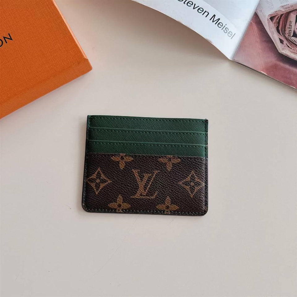 Monogram Slim Card Holder Wallet