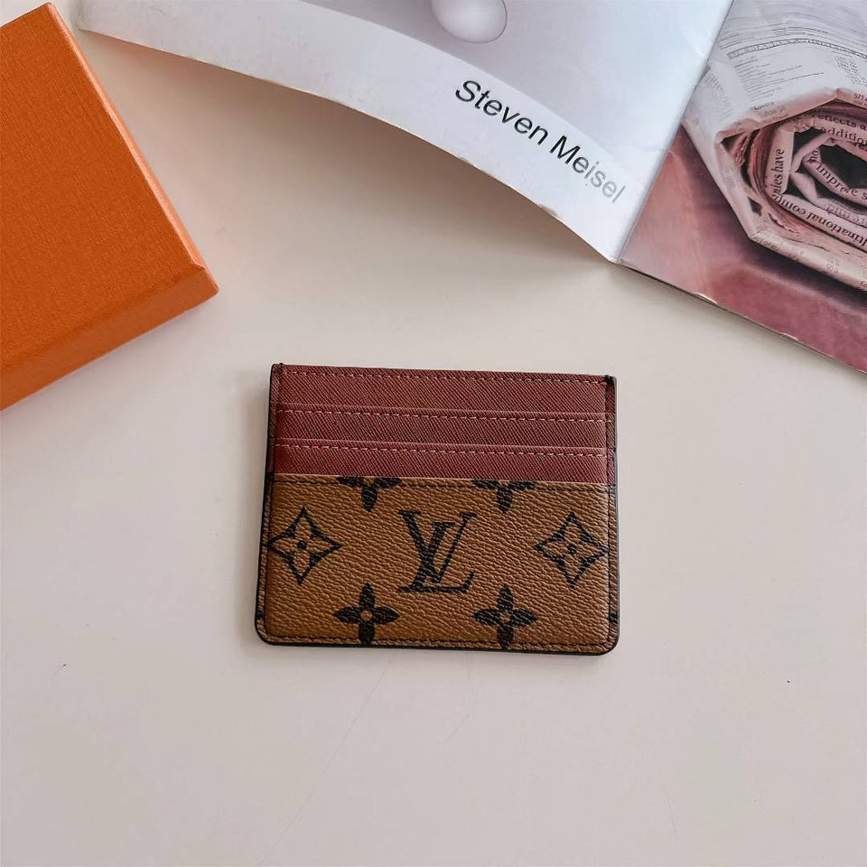 Monogram Slim Card Holder Wallet