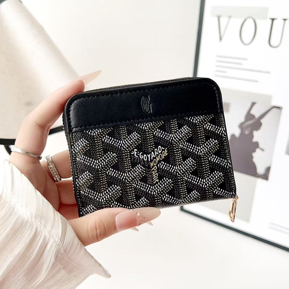 Goyard Zip Around Card Holder Mini Wallet