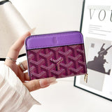 Goyard Zip Around Card Holder Mini Wallet
