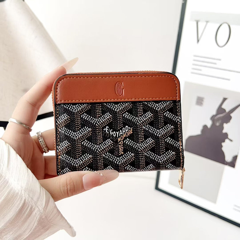 Goyard Zip Around Card Holder Mini Wallet
