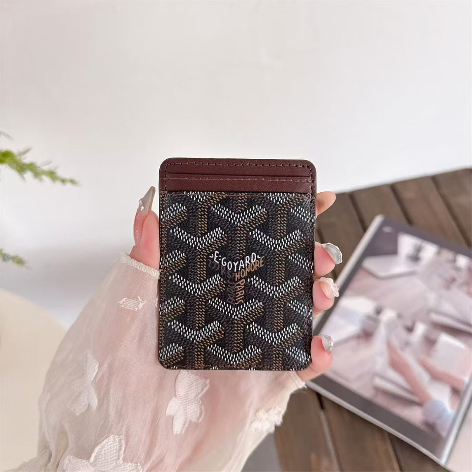Goyard Card Holder Wallet Signature Pattern Luxury Design