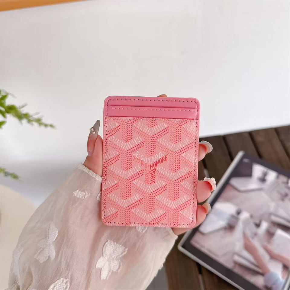 Goyard Card Holder Wallet Signature Pattern Luxury Design
