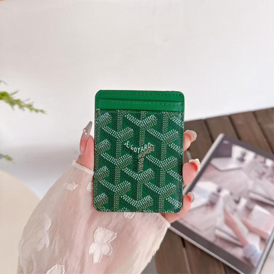 Goyard Card Holder Wallet Signature Pattern Luxury Design