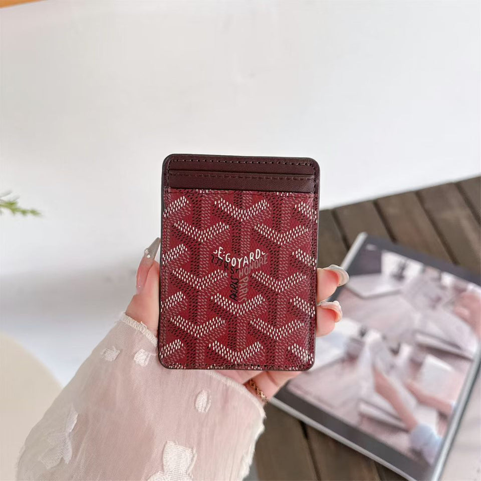 Goyard Card Holder Wallet Signature Pattern Luxury Design