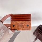 MCM Visetos Slim Wallet Card Holder