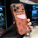 louis vuitton Monogram Luxury Phone Case for iPhone 17 with Embossed Pattern