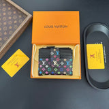 louis vuitton Multicolor Monogram Luxury Zip Card Holder Wallet Compact Designer Card Case