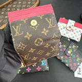 louis vuitton Multicolor Monogram Luxury Zip Card Holder Wallet Compact Designer Card Case