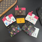 louis vuitton Multicolor Monogram Luxury Zip Card Holder Wallet Compact Designer Card Case