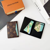 louis vuitton and gucci Slim Card Holder Wallet Luxury Designer Card Case