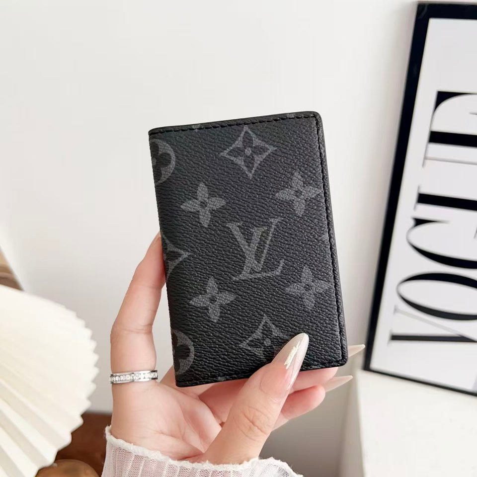 louis vuitton and gucci Slim Card Holder Wallet Luxury Designer Card Case