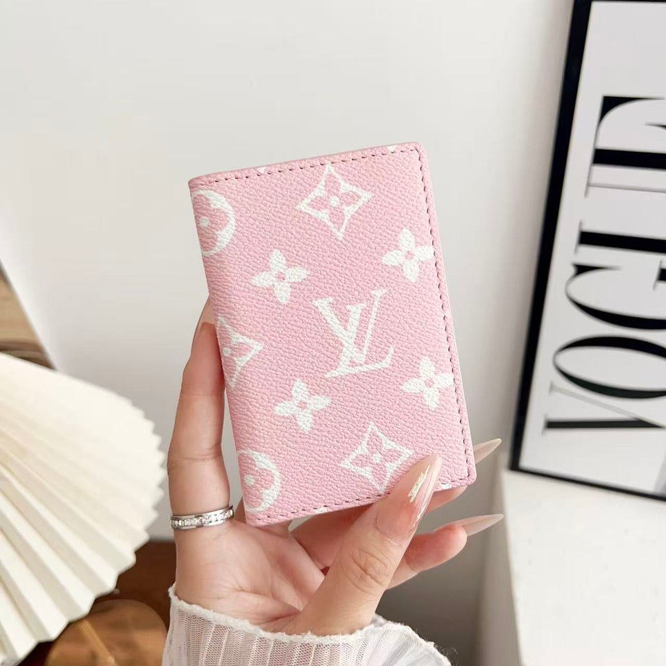 louis vuitton and gucci Slim Card Holder Wallet Luxury Designer Card Case