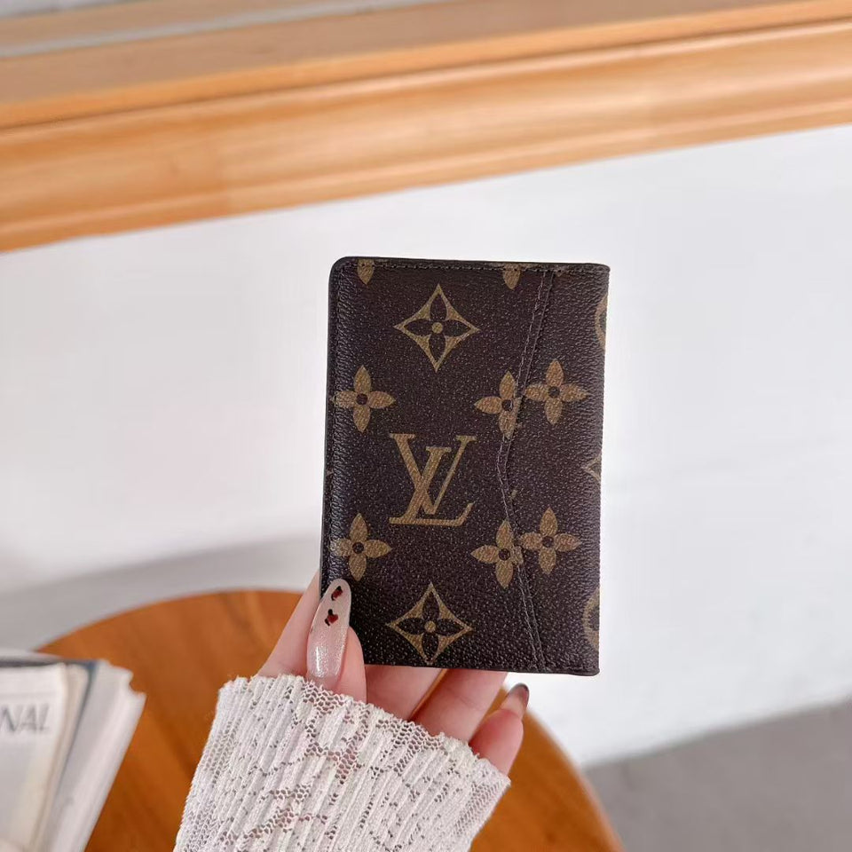 louis vuitton and gucci Slim Card Holder Wallet Luxury Designer Card Case Available in Multiple Styles