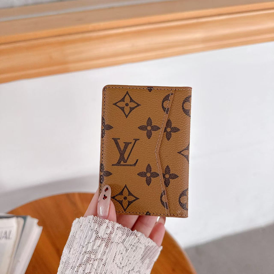 louis vuitton and gucci Slim Card Holder Wallet Luxury Designer Card Case Available in Multiple Styles