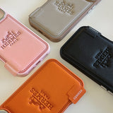 Hermès Leather Wallet Phone Case with Card Holder for iPhone 13 to iPhone 17 Pro Max