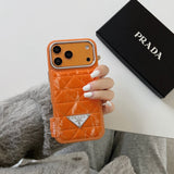 louis vuitton and gucci Leather Phone Case with Metal Logo for iPhone 13 to iPhone 17 Pro Max