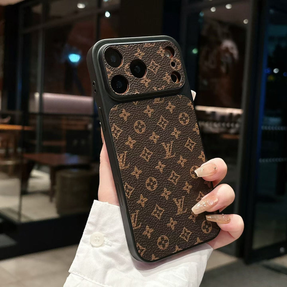 louis vuitton Monogram Luxury Phone Case for iPhone 14 to iPhone 17 Pro Max Designer Style Back Cover
