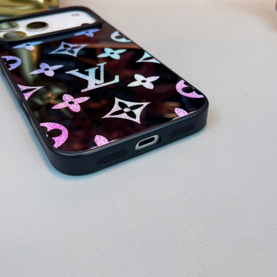 louis vuitton Holographic Monogram Luxury Phone Case for iPhone 14 to iPhone 17 Pro Max