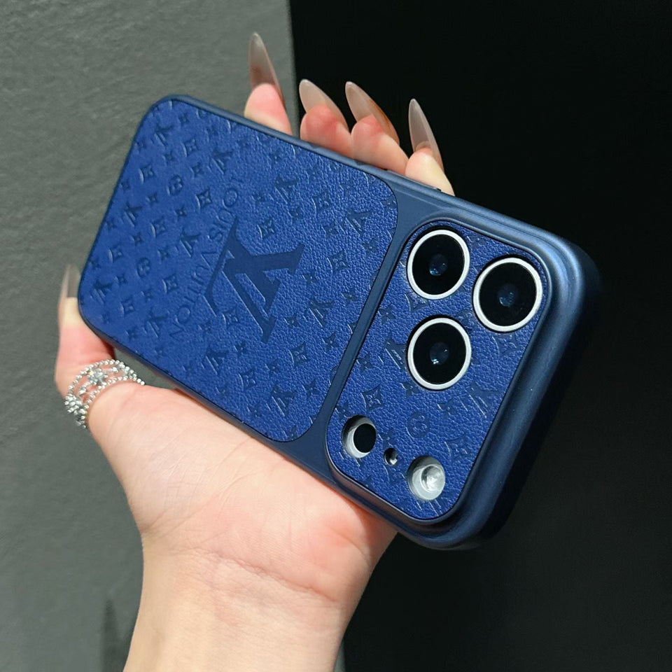 louis vuitton Inspired Leather Phone Case for iPhone 14 to iPhone 17 Pro Max