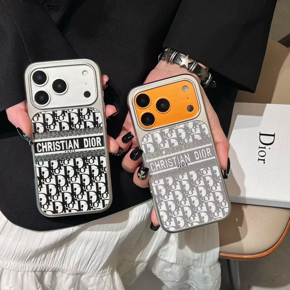 Christian Dior Inspired Luxury Phone Case for iPhone 14 to iPhone 17 Pro Max