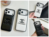 cc Quilted Signature Case Elegant Luxury Style for iPhone 14 to 17 Pro Max