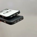 Balenciaga Minimal Logo Luxury Case for iPhone 13 to 17 Pro Max