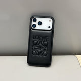 Loewe Anagram Signature Luxury Case for iPhone 14 to 17 Pro Max