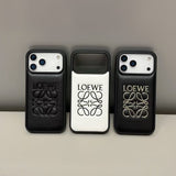 Loewe Anagram Signature Luxury Case for iPhone 14 to 17 Pro Max