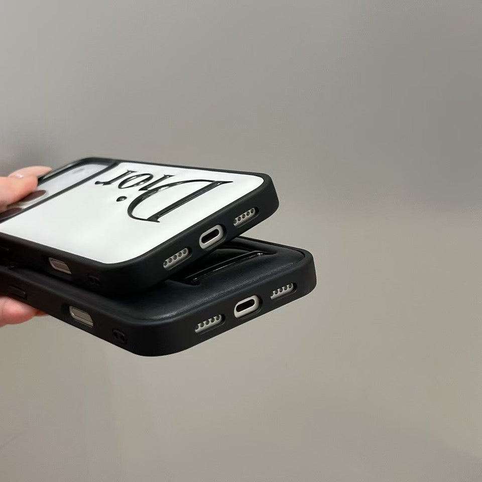 Dior Signature Minimalist Luxury Case for iPhone 13 to 17 Pro Max