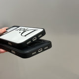 Dior Signature Minimalist Luxury Case for iPhone 13 to 17 Pro Max