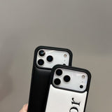 Dior Signature Minimalist Luxury Case for iPhone 13 to 17 Pro Max
