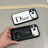 Dior Signature Minimalist Luxury Case for iPhone 13 to 17 Pro Max