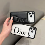 Dior Signature Minimalist Luxury Case for iPhone 13 to 17 Pro Max