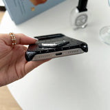 Prada Crocodile-Embossed Phone Case for iPhone 17 with Iconic Metal Triangle Logo