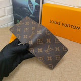 Tunde Store Black Leather Louis Vuitton Wallet With Gray Monogram