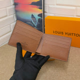 Tunde Store Black Leather Louis Vuitton Wallet With Gray Monogram