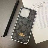 Tunde Store Coach Signature Canvas iPhone Cases with Card Holder