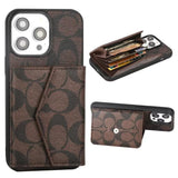Tunde Store Coach Signature iPhone Case with Card Holder – Available for iPhone 11 to iPhone 16