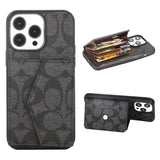 Tunde Store Coach Signature iPhone Case with Card Holder – Available for iPhone 11 to iPhone 16