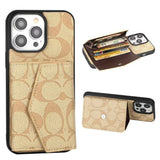 Tunde Store Coach Signature iPhone Case with Card Holder – Available for iPhone 11 to iPhone 16