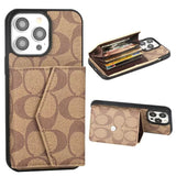 Tunde Store Coach Signature iPhone Case with Card Holder – Available for iPhone 11 to iPhone 16
