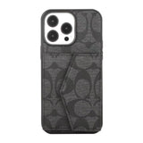 Tunde Store Coach Signature iPhone Case with Card Holder – Available for iPhone 11 to iPhone 16