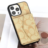Tunde Store Coach Signature iPhone Case with Card Holder – Available for iPhone 11 to iPhone 16