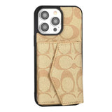 Tunde Store Coach Signature iPhone Case with Card Holder – Available for iPhone 11 to iPhone 16