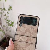Tunde Store Coach Z Flip Samsung Phone Case with Finger Strap