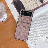 Tunde Store Coach Z Flip Samsung Phone Case with Finger Strap