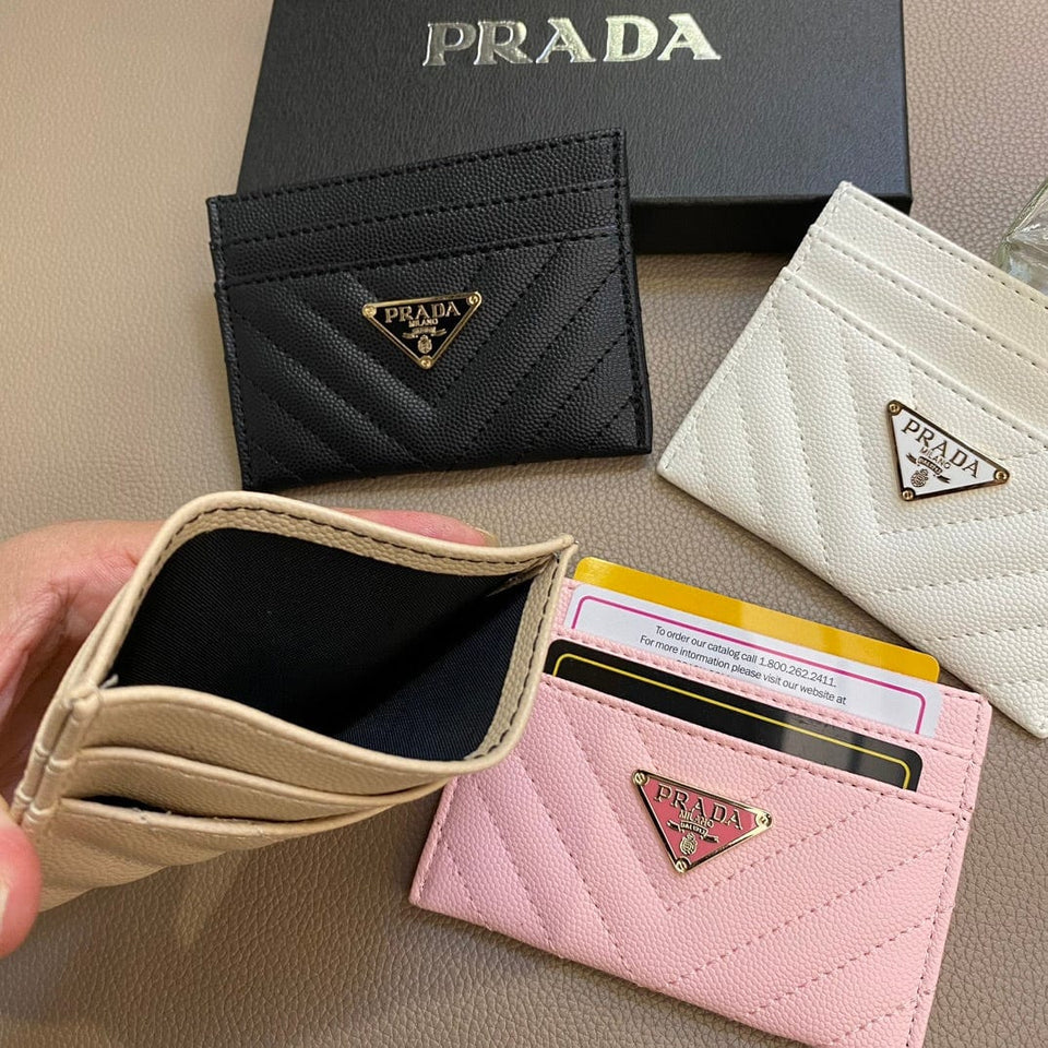 Tunde Store Colorful Prada Leather Card Holders Wallet