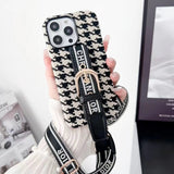 Tunde Store Dior Designer Strap iPhone Cases with Adjustable Lanyard