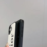 Tunde Store Dior Embossed Logo Leather iPhone Case